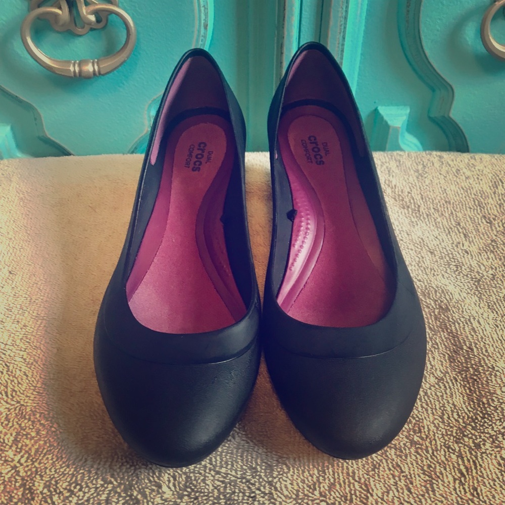 Crocs Lina Wedges Black